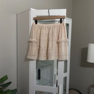 Ulla Johnson Nellie Embroidered Silk Skirt size 2